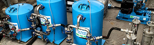 Industries served by E-Tank: manufacturing fluid transfer and filtration equipment with tanks, piping, and pumps.